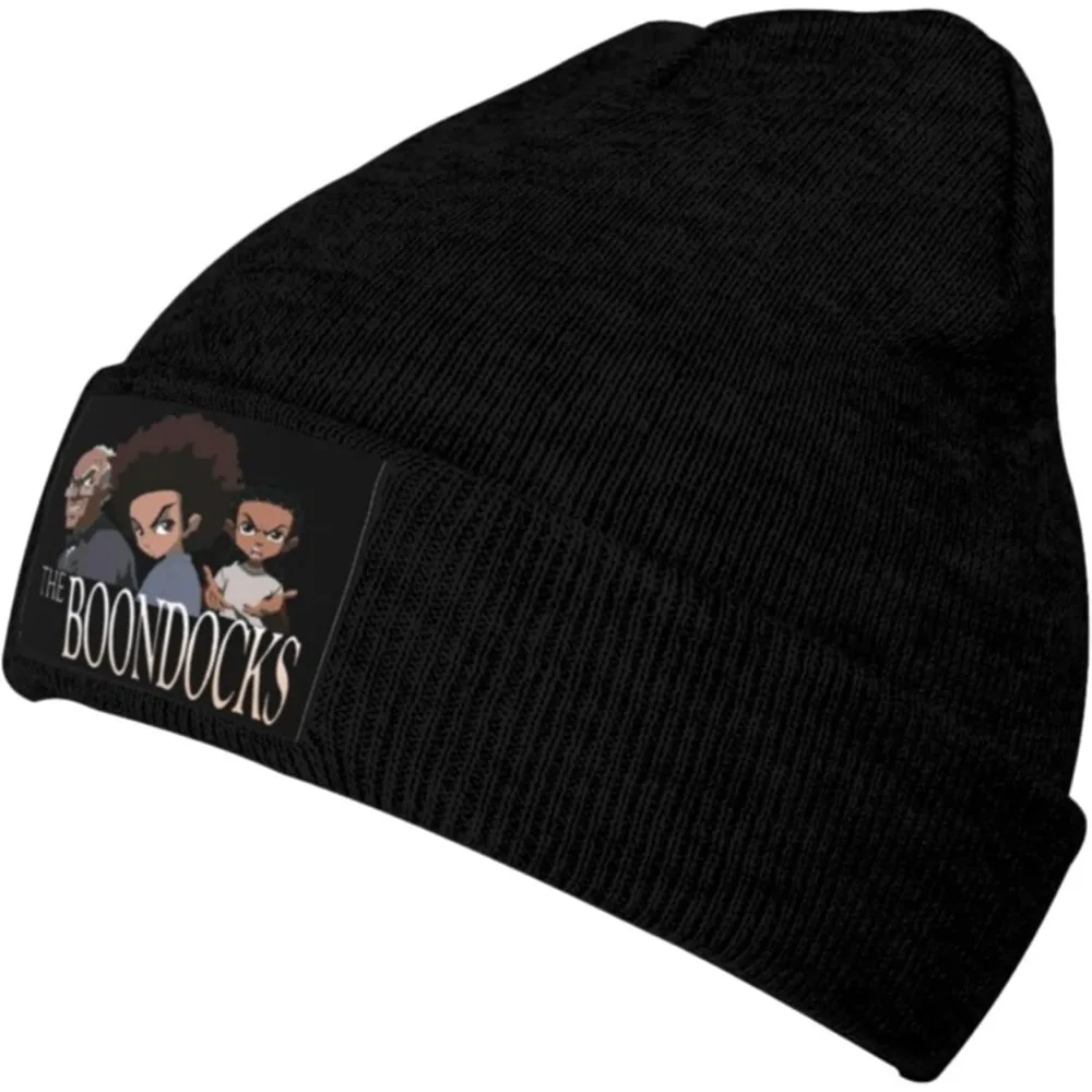 The Boondocks Beanie Hats Cuff Stay Warm Lightweight Soft Black