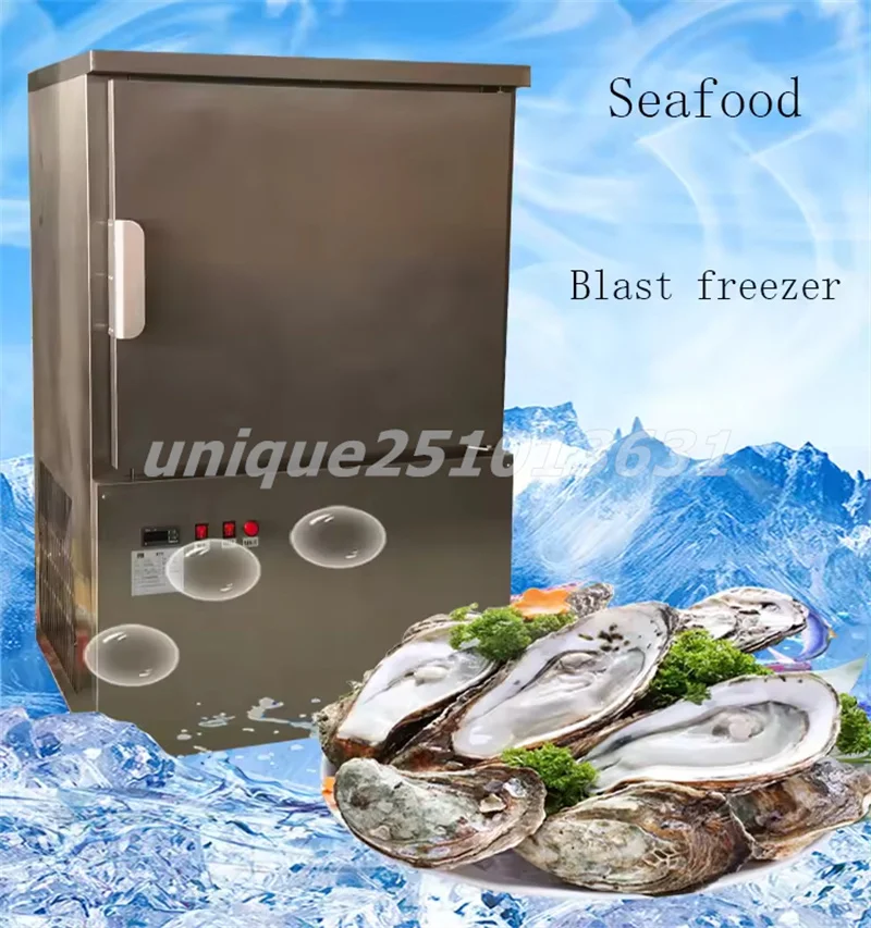 

Commercial Food Flash Freezing Equipment 6 Tray Air Blast Freezer Frozen Seafood Fast Freezing Refrigerator for Meat Fish