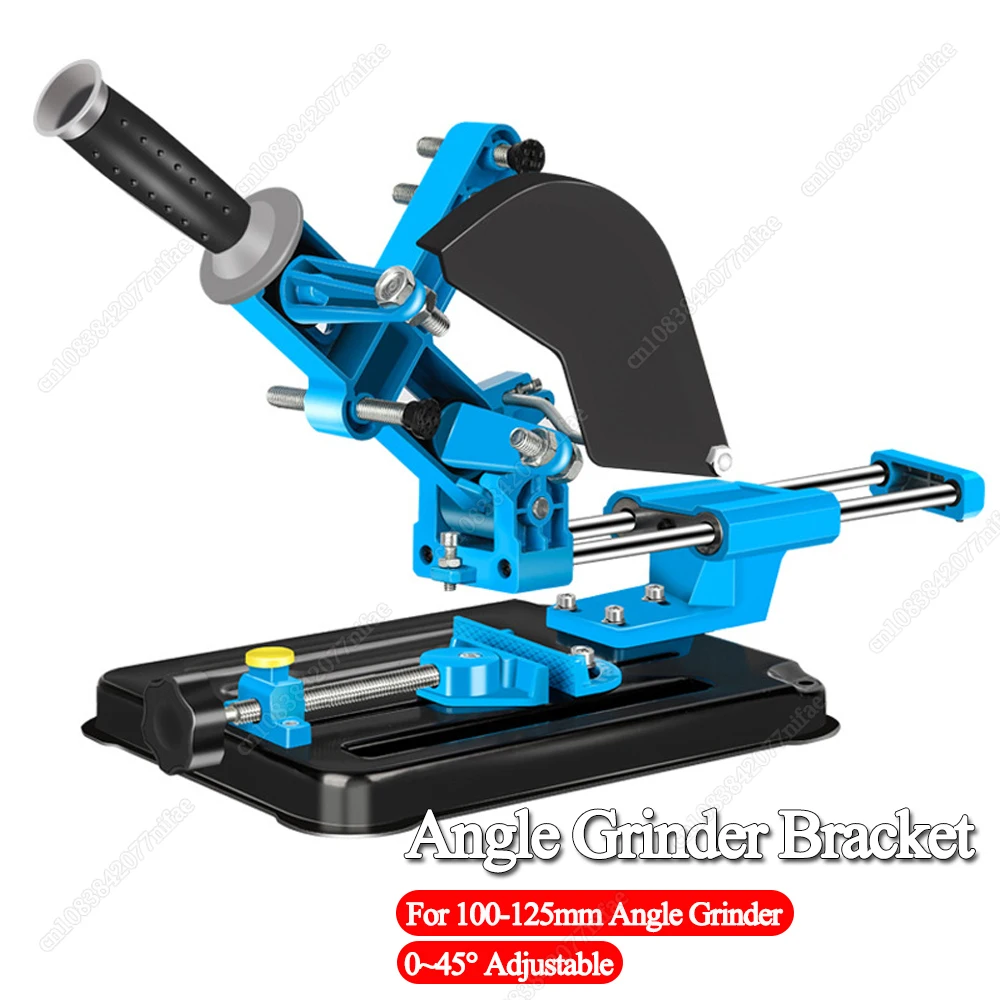 DIY Angle Grinder Stand Grinder Holder Cutter Support Bracket Adustable Angle With Dust Cover Cutting Machine for 100/125 Type