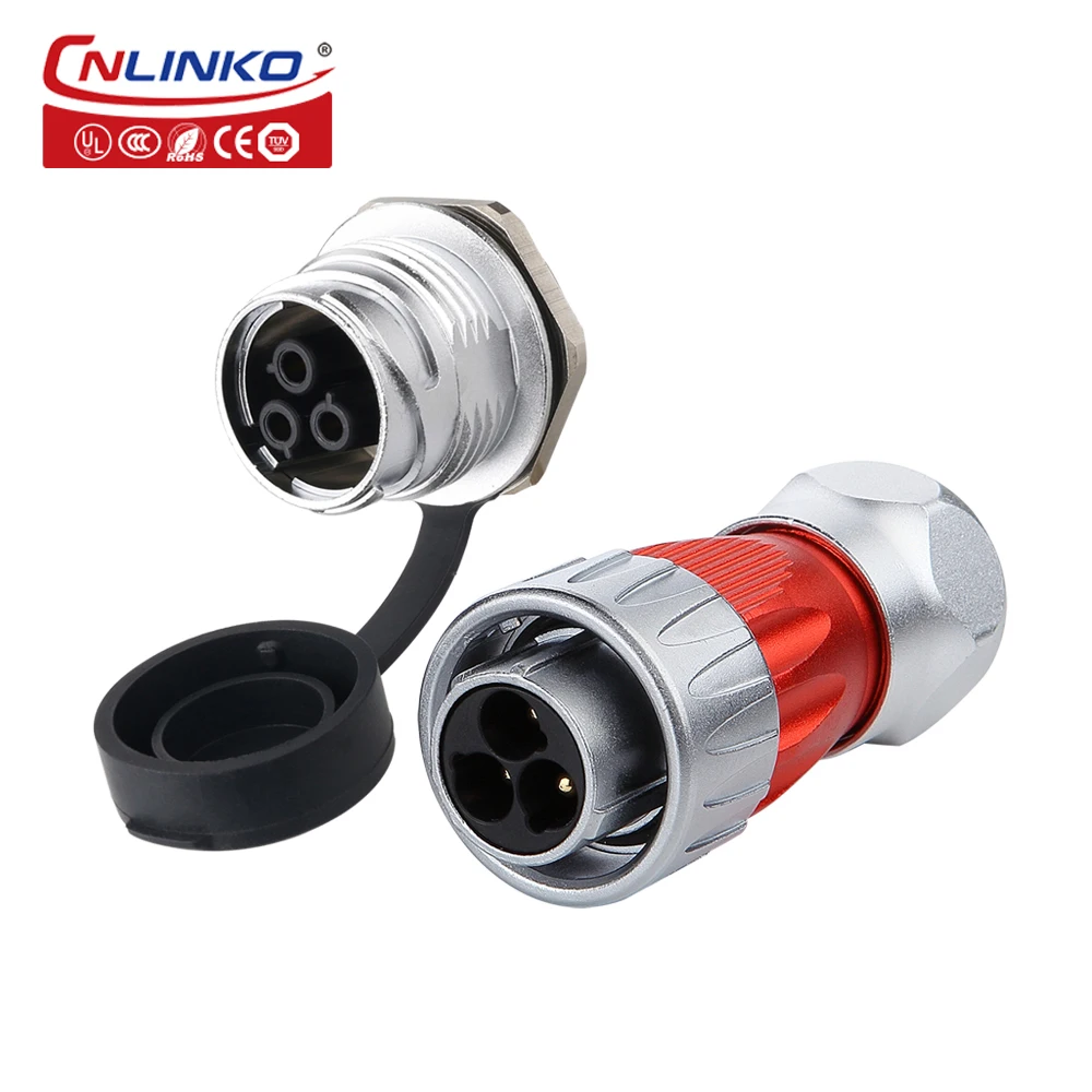 CNLINKO M24 3 4 10 12 19 24 Pin Metal Circular Aviation Connector Waterproof IP68 Wire Connector for Industry Medical Equipment