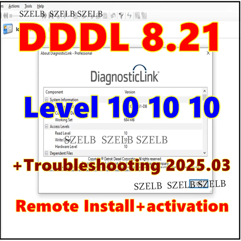 2026 DDDL 8.23 SP1 Detroit Diesel Diagnostic Link DDDL 8.23/8.21/8.13 Professional Level 10 10 10+Troubleshooting 2025+ Backdoor