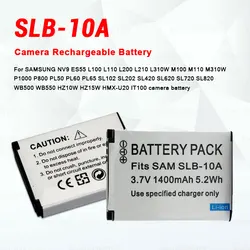 SLB-10A SLB10A Bateria do Samsung NV9 ES55 L100 L110 L200 PL50/60 SL102 L310W WB550 WB500 HZ10W HZ15W SLB 10A Baterie do aparatów fotograficznych