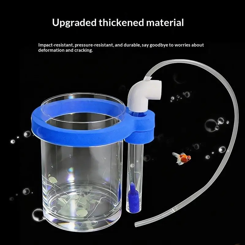 Transparent Acrylic Fish Breeding Box with Water Pump Floating Hatchery Water Cycle for Fry Feeding Aquarium