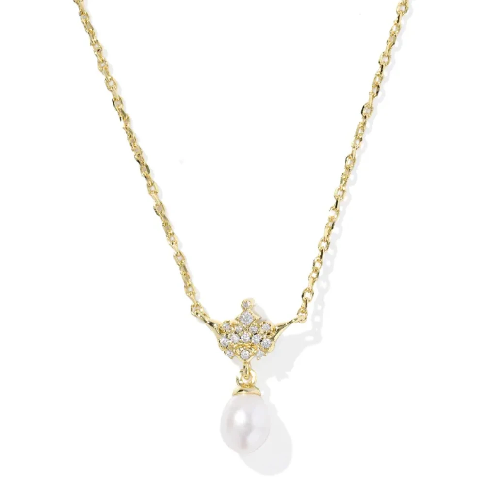 

YEEVAA Princess Crown Short Pendant Necklace for Women Girls, Daughter Birthday Christmas Gift