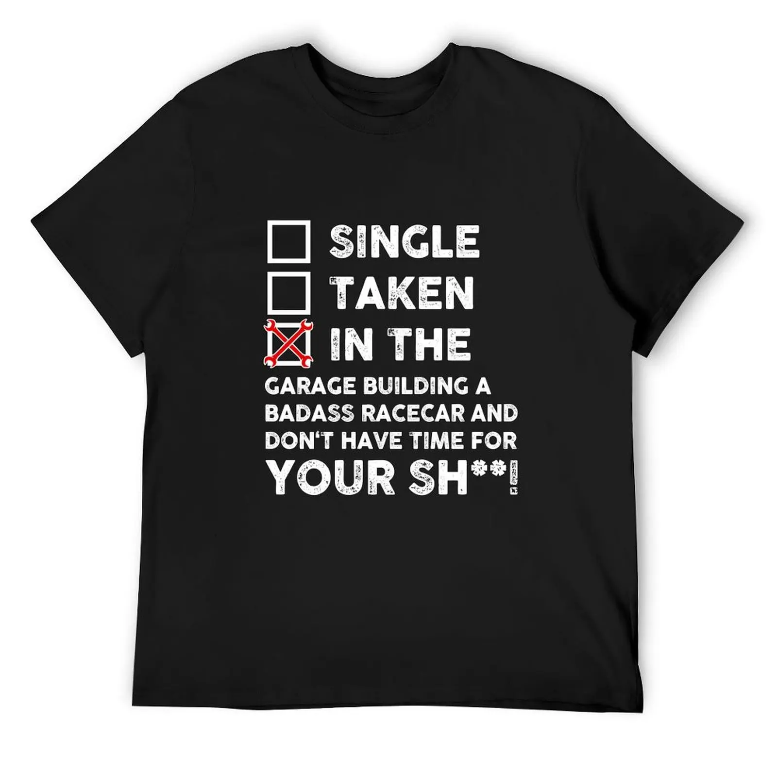 

Funny Car Gift, In the Garage Building a Racecar, Mechanic, Gift for Car Guy, Car Lover, Enthusiast, Petrolhead T-Shirt