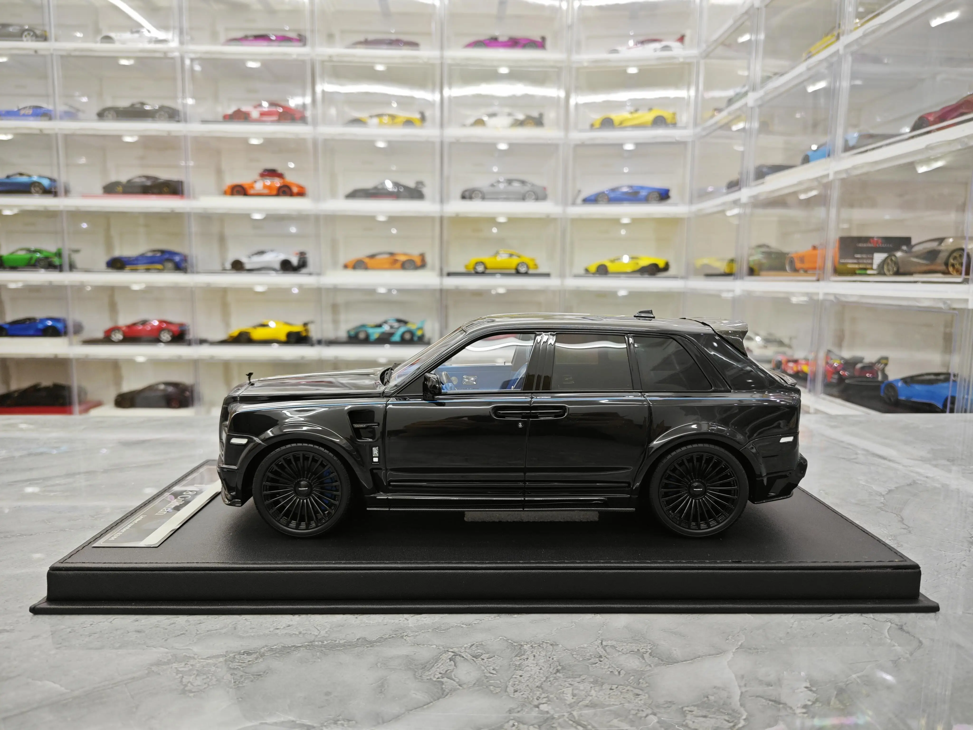 VMB 1:18 Cullinan Mansory Black Simulation Limited Edition Resin Metal Static Car Model Toy Gift