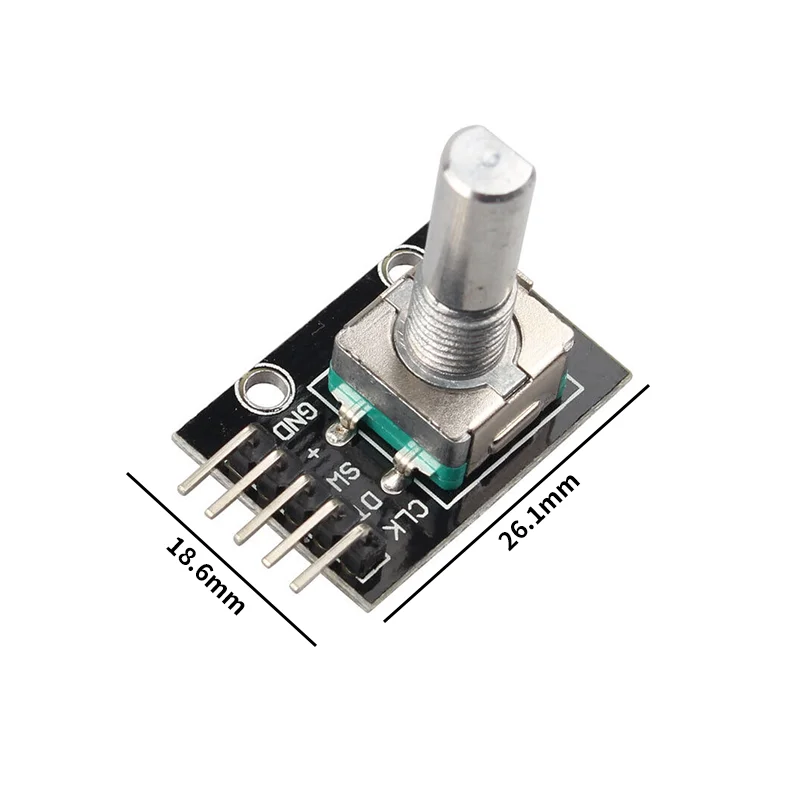 5 Kit KY-040 Rotary Encoder Module 360° Brick Sensor Board with 15x17mm Knob Button for Arduino Development