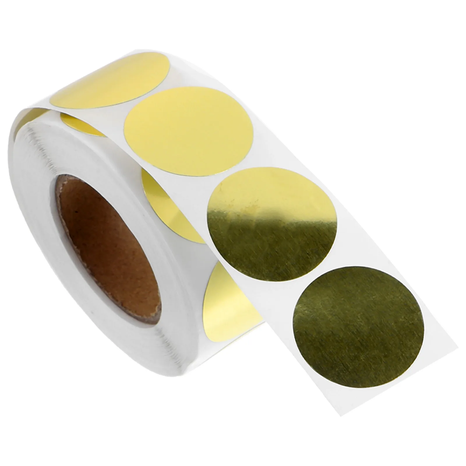 

300Pcs Gold Round Adhesive Label Stickers PVC for Gift Tags Scrapbook DIY Wedding Birthday Party Label Sticker