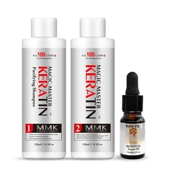 Magic Master KerBrian AMP, senteur sans formol, traitement capillaire, shampooing supporter fiant, ensemble d'huile d'argan, professionnel, 120ml