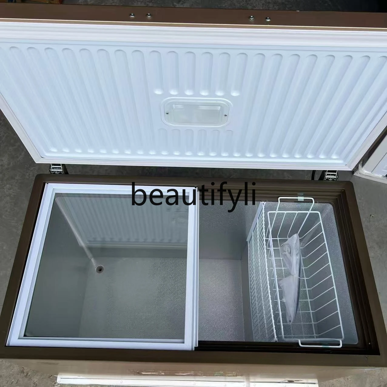 Horizontal freezer refrigerated freezer deep freezer 300L