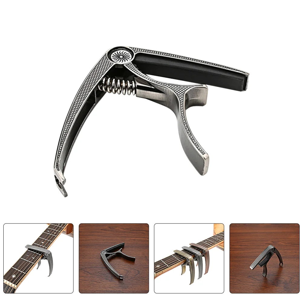 

Metal Useful Capo Professional Beginner Accessory Metal Capo Guitar Tone Modified Clip Supply Guitar Parts