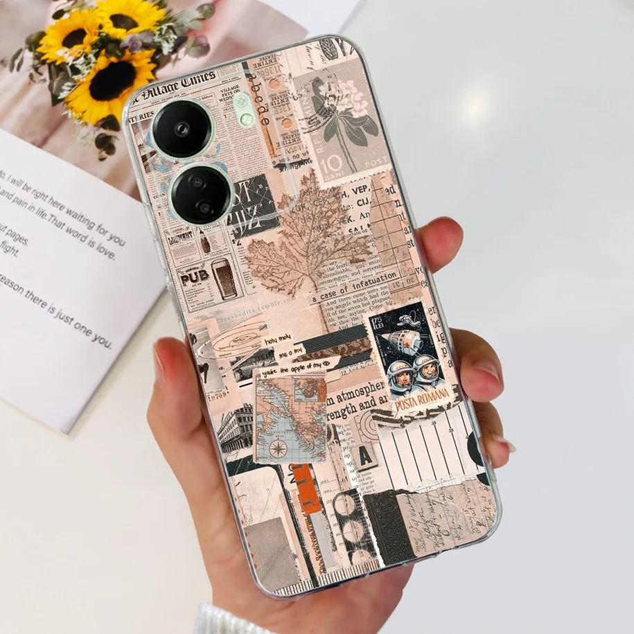 For Xiaomi Poco C65 2023 Case Luxury Marble Silicone Clear TPU Bumper Shockproof Fundas For Xiaomi Poco C 65 PocoC65 Cover 6.74