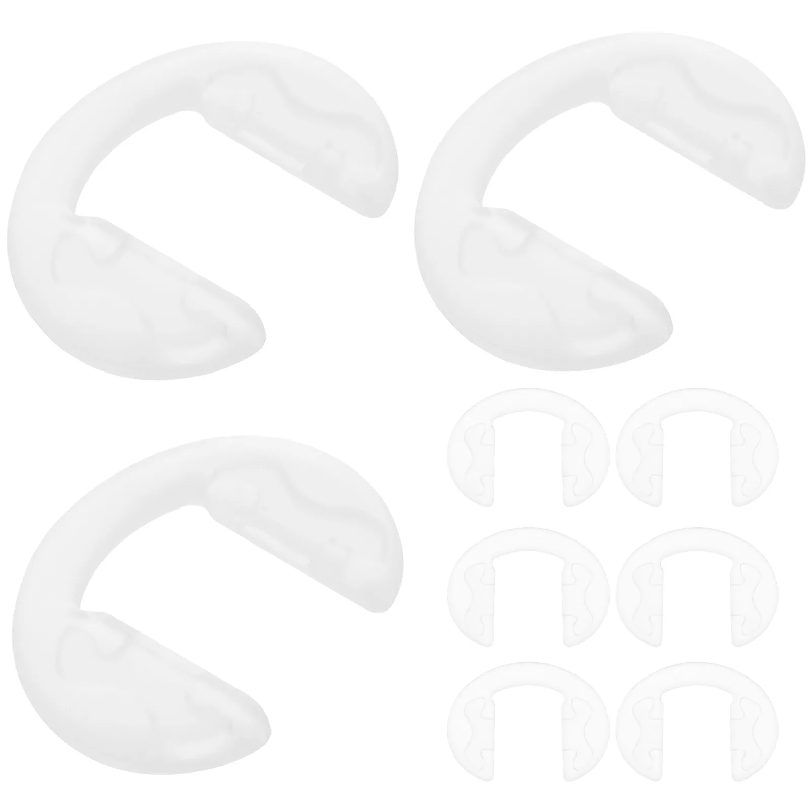 

10Pcs Nose Pads for Glasses Silicone Nonslip Nose Supports Adjustable Height Comfort Fit for Eyeglasses Sunglasses Optical