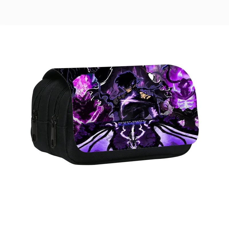 سولو التسوية طبقة مزدوجة مقلمة 22 سنتيمتر/8.7 بوصة حقيبة القلم المدرسية للطلاب تخزين كبير الطلاب صندوق رصاص هدية المدرسة