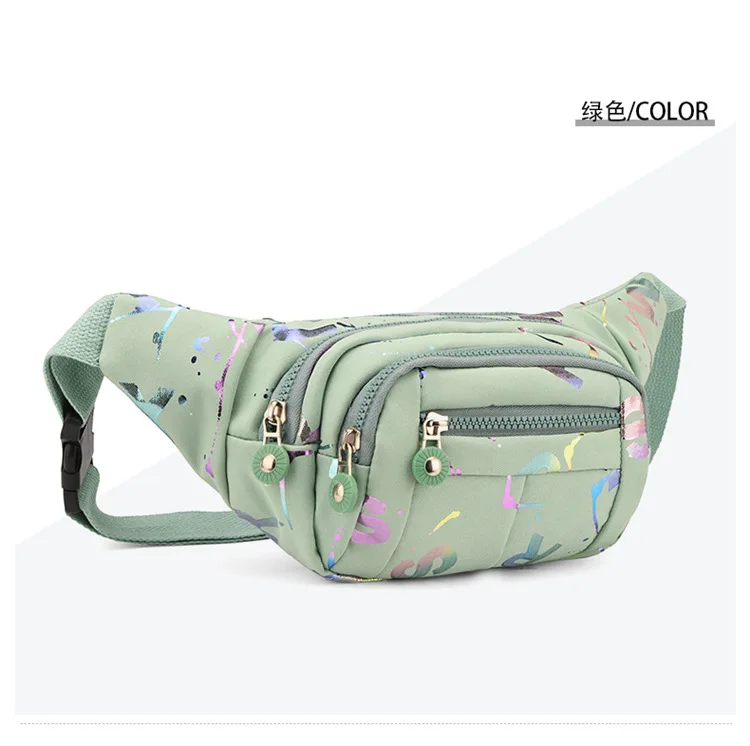 

Running Chest Bags Women Sport Waist Bags Multiple Compartments Multifuntional Women Waterproof Crossbody Hot Stamping Letters