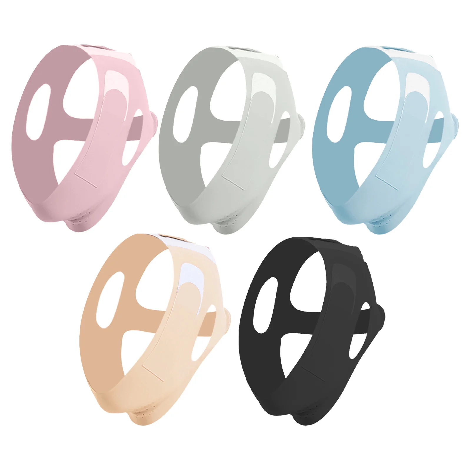 المحمولة قابل للتعديل شد الوجه ضمادة شد الوجه حزام تنفس على شكل حرف V التخسيس ضمادة قابلة لإعادة الاستخدام حزام رفع الوجه #3