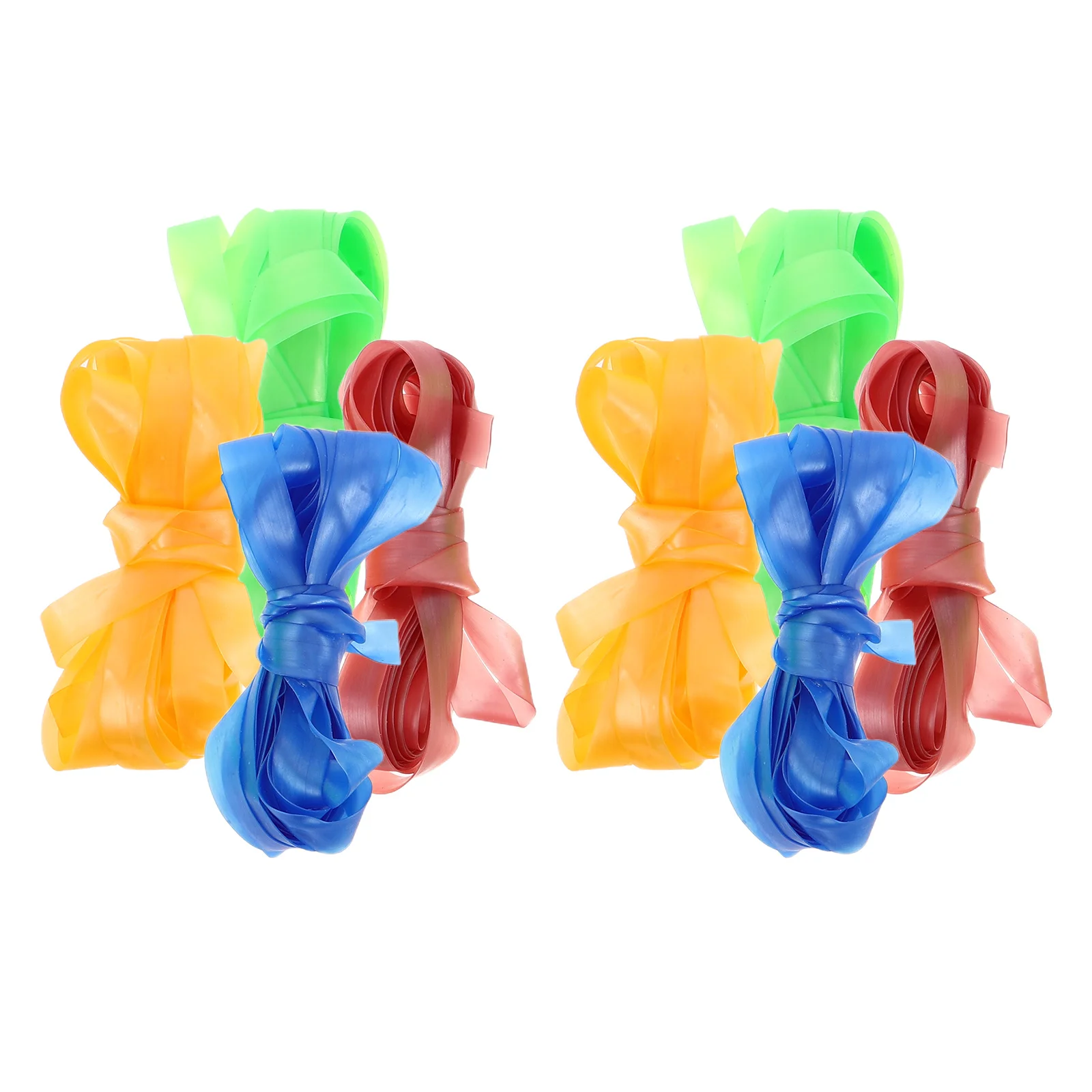 

8Pcs Jump Rope Chinese Elastic Twist Rubber Adjustable Stretch Colorful Outdoor Indoor Exercise Fitness Game