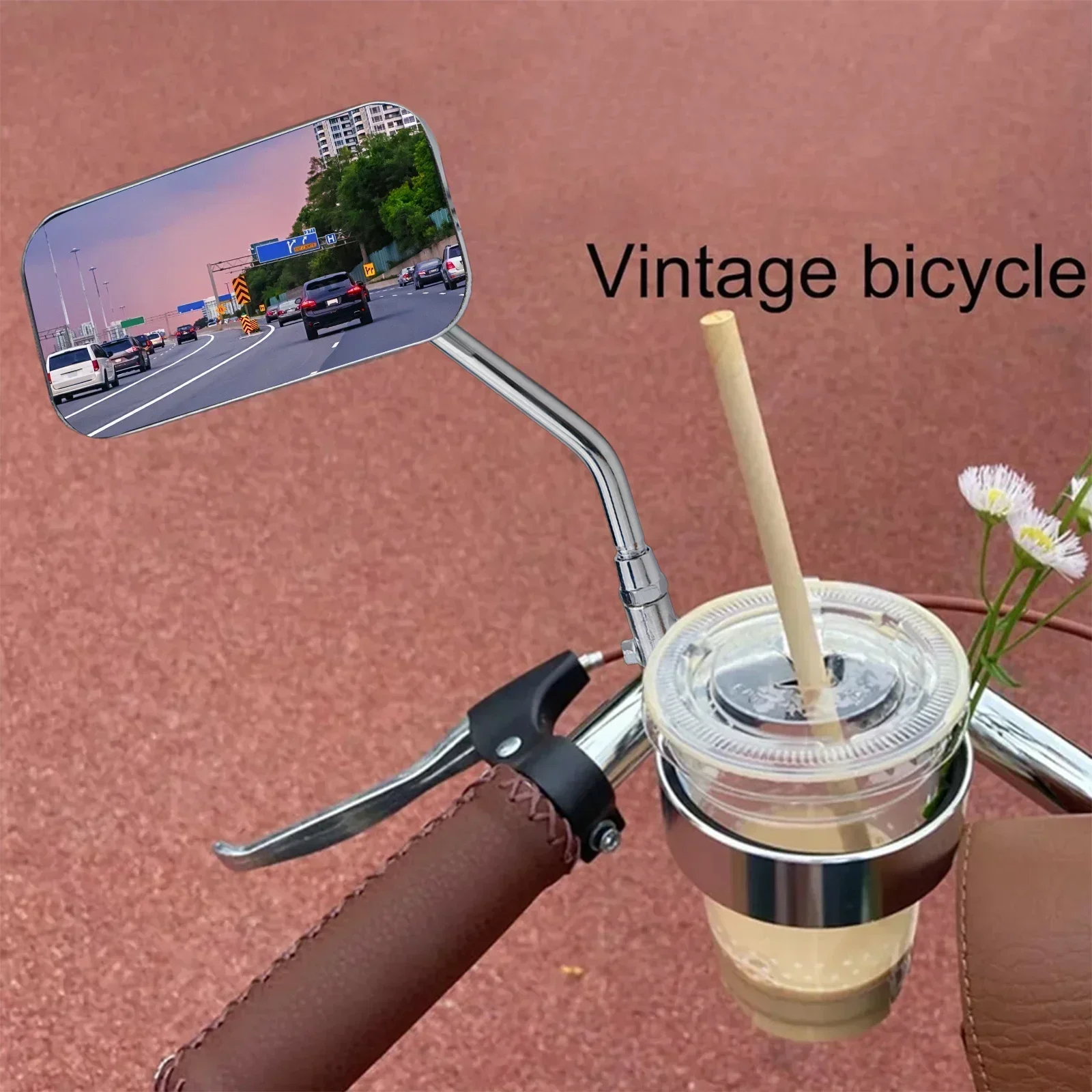 Vintage Bike Cycling Handlebar Rear View Mirrors Metal Bicycle Mirror For Handlebars Rearview Mirror Cruiser Bicycle Accessories