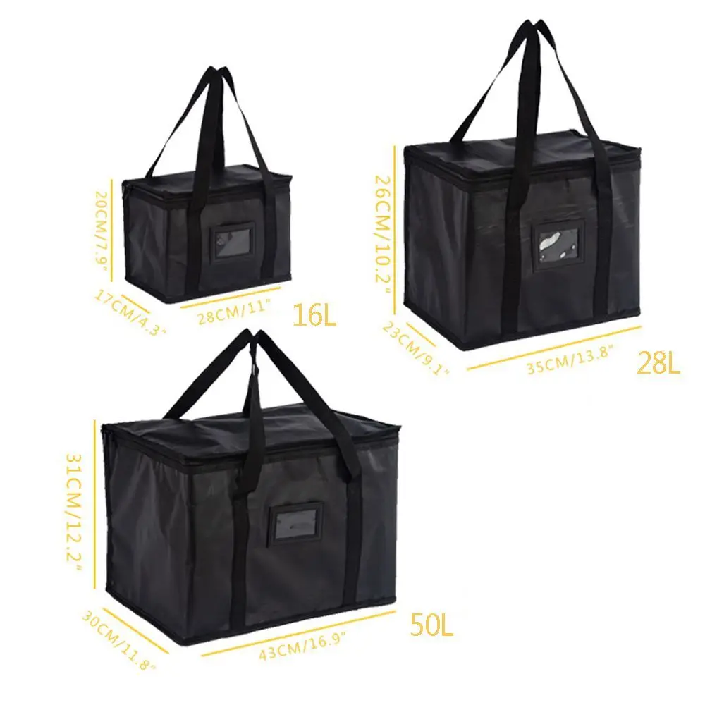 New Insulated Lunch Bags Food Storage Container Convenient Takeaway Delivery Tote Pouch Durable High Quality Warm Cold Bag