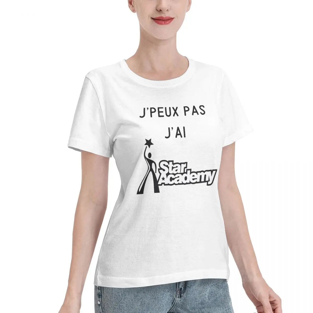 Go To Top I Can T I Have Star Academy Women's T-shirt Loose Breathable Cotton Tee