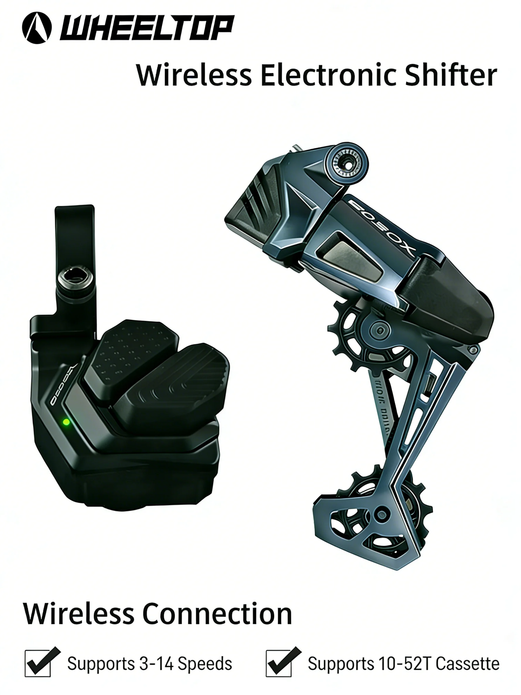 

WheelTop EDS OX2.0 Mountain Bike Wireless Electronic Derailleur Kit MTB Wireless Electronic Transmission for shimano for sram