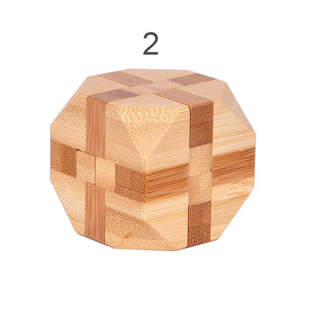 Small Bamboo Game Interlocking IQ Classic  Puzzle  Brain Teaser Kong Ming Lock