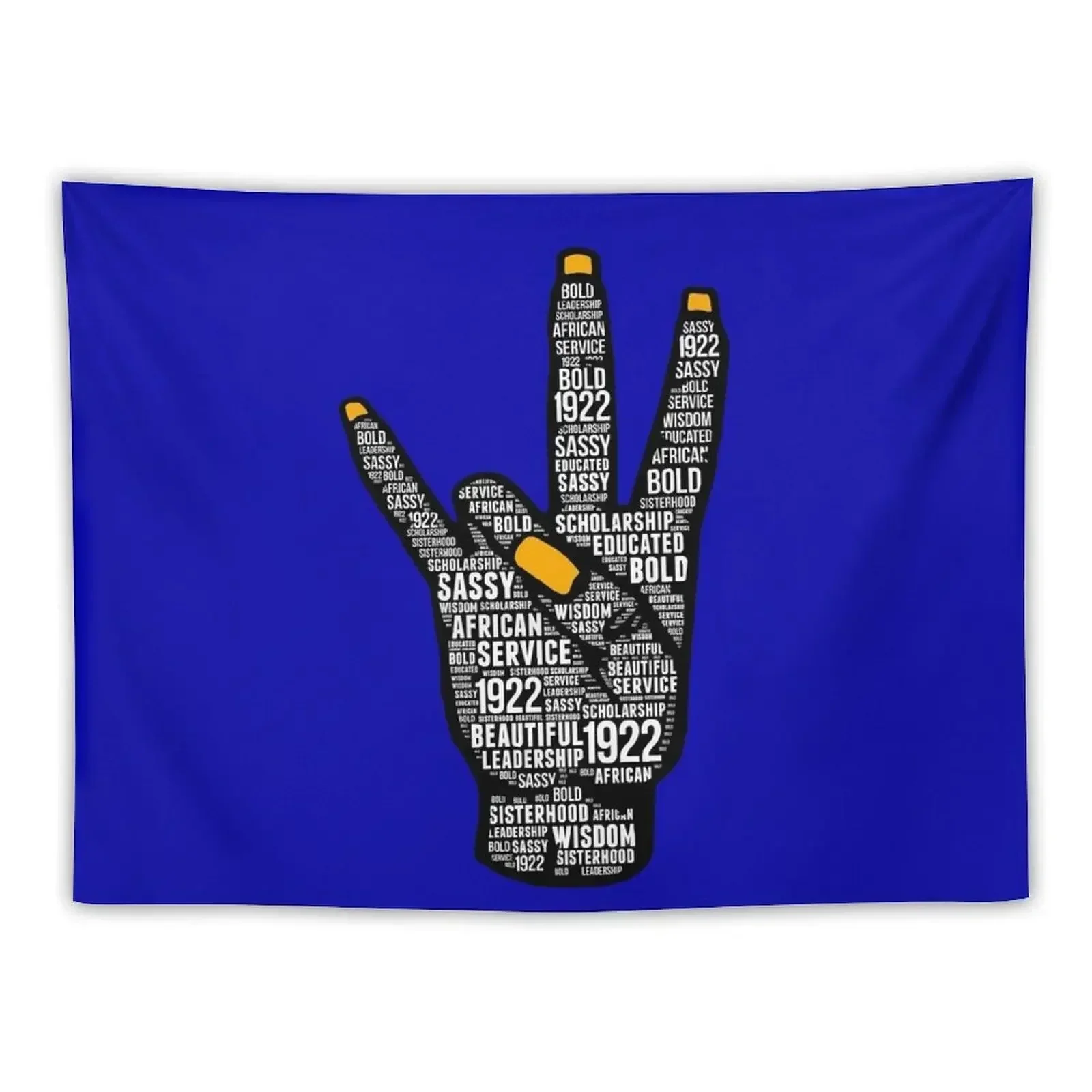 Sigma 1922 Hand sign Gamma Words Rho Gift Tapestry Home Decor Accessories Decorative Wall Tapestry