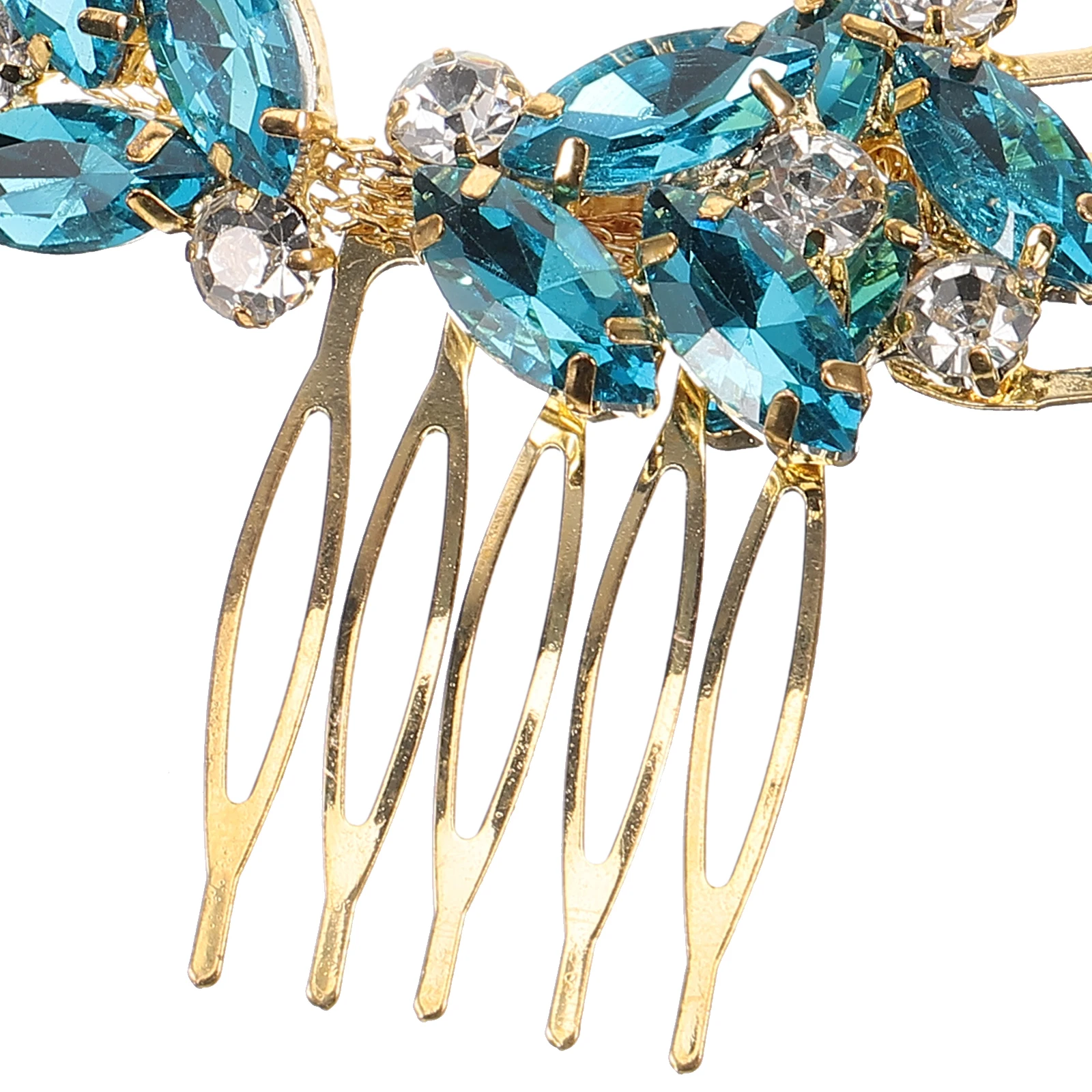 مشط زجاجي من حجر الراين أداة تصفيف دبوس الشعر الملفوف للنساء والفتيات وحفلات الزفاف وإكسسوارات الشعر وشوكة الشعر #5