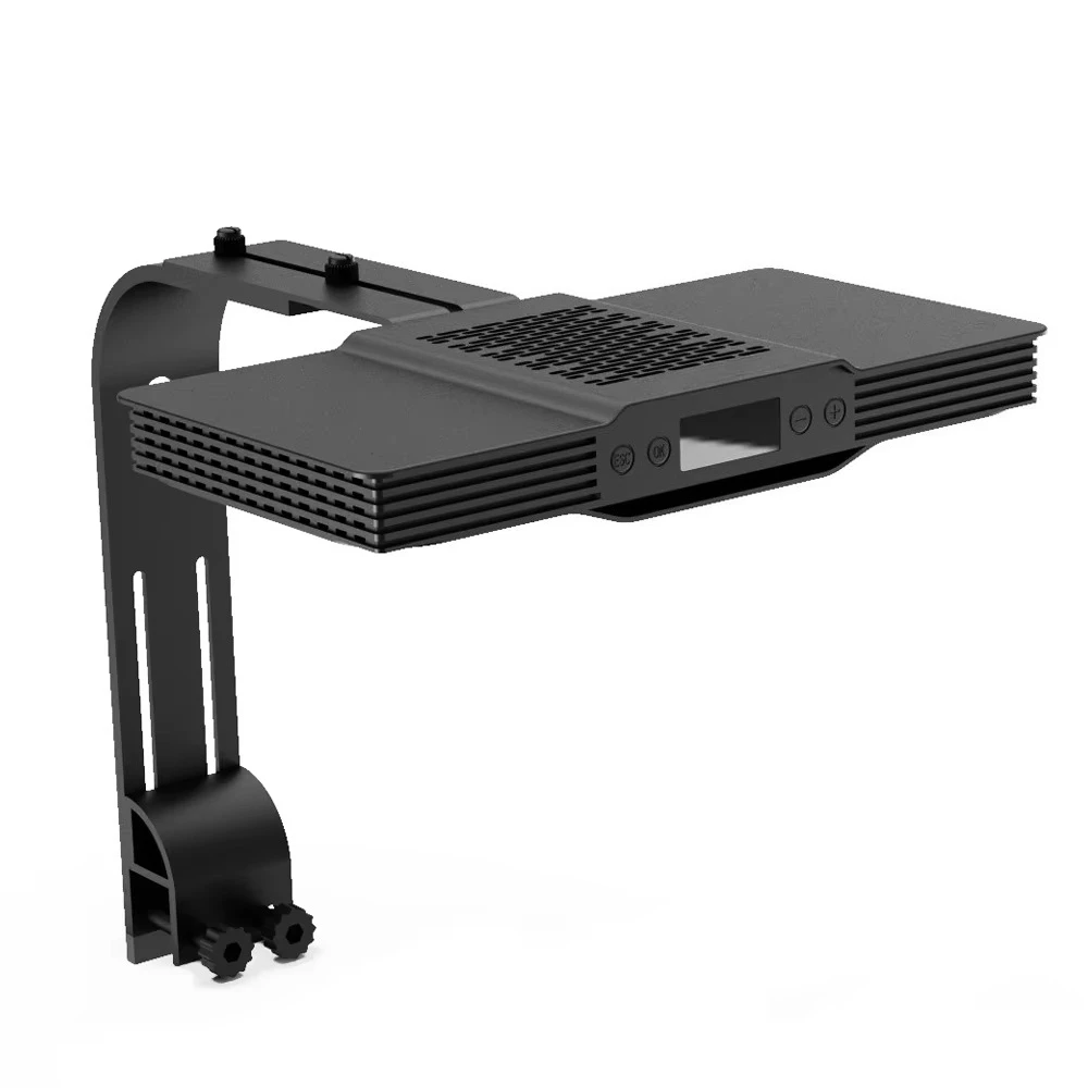 Touch Control Dimmable Timer Digital Screen 75W LED Aquarium Light Sunrise Sunset for Coral Reef Fish Saltwater Tank