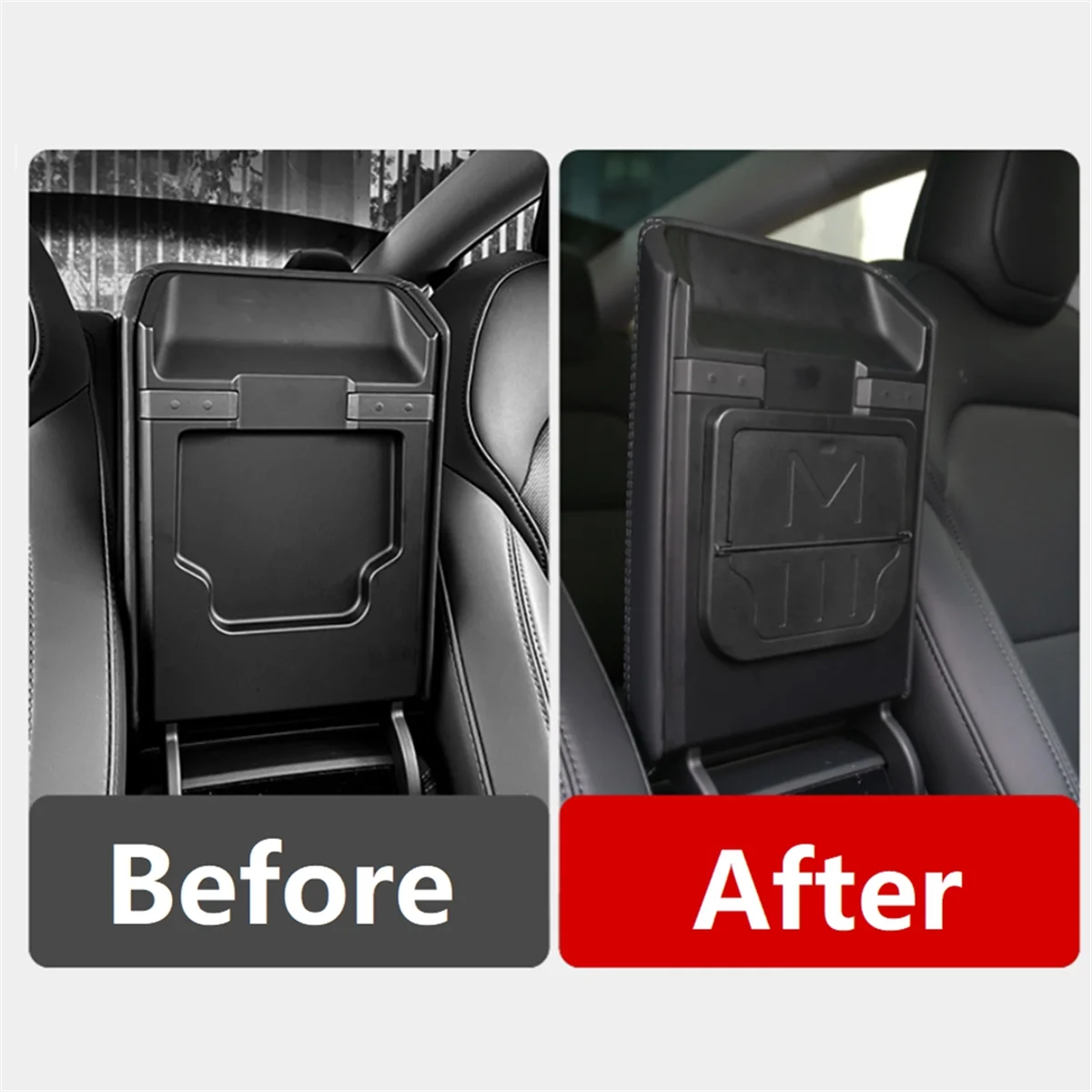 Center Console Armrest Hidden Storage Box One-Touch Hidden Storage Box for Tesla Model 3 Highland 2024 Accessories