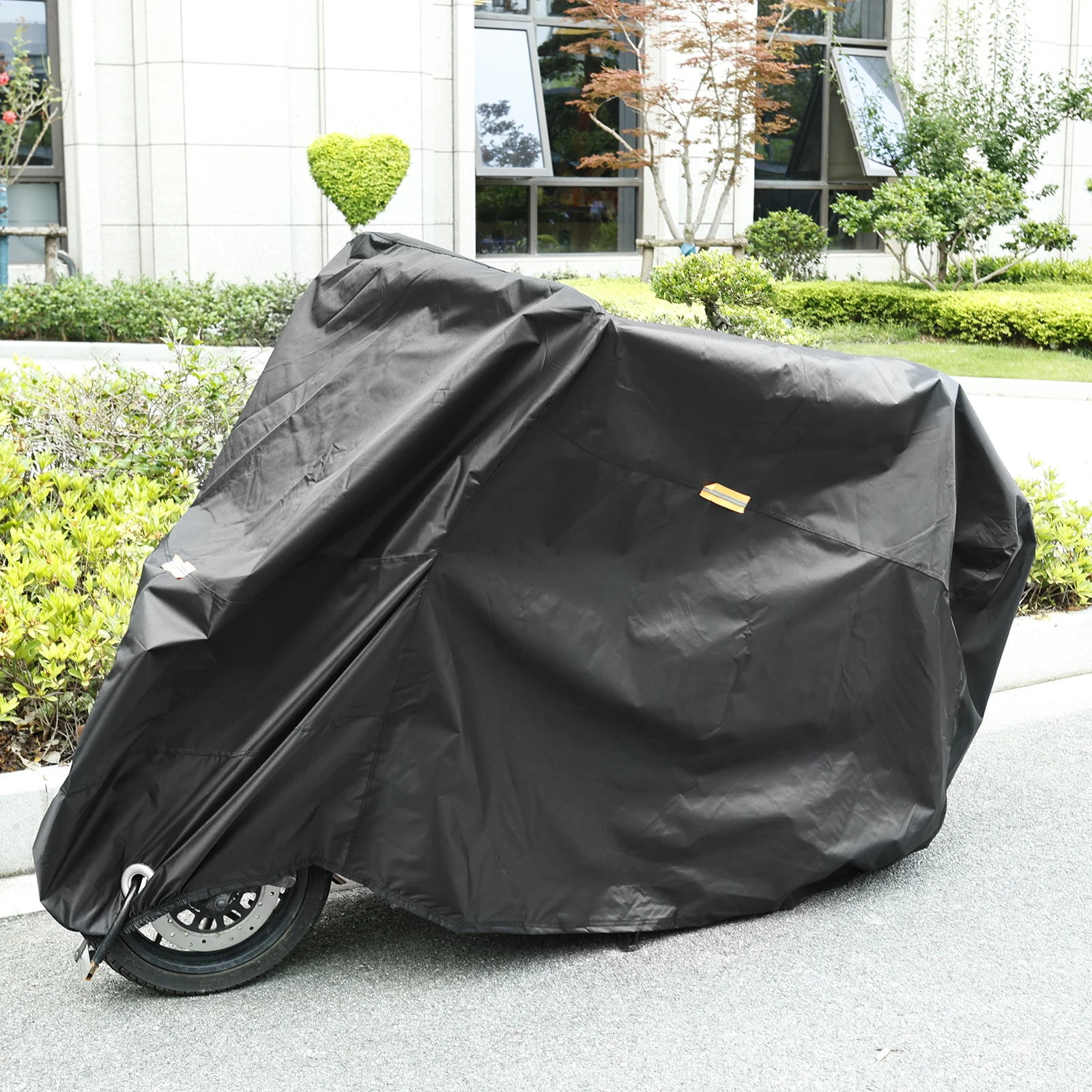 

Waterproof Motorcycle Cover Hard Heavy Duty Oxford Cloth All Season Protection Dustproof Rainproof E-Bike Cover with Storage Bag