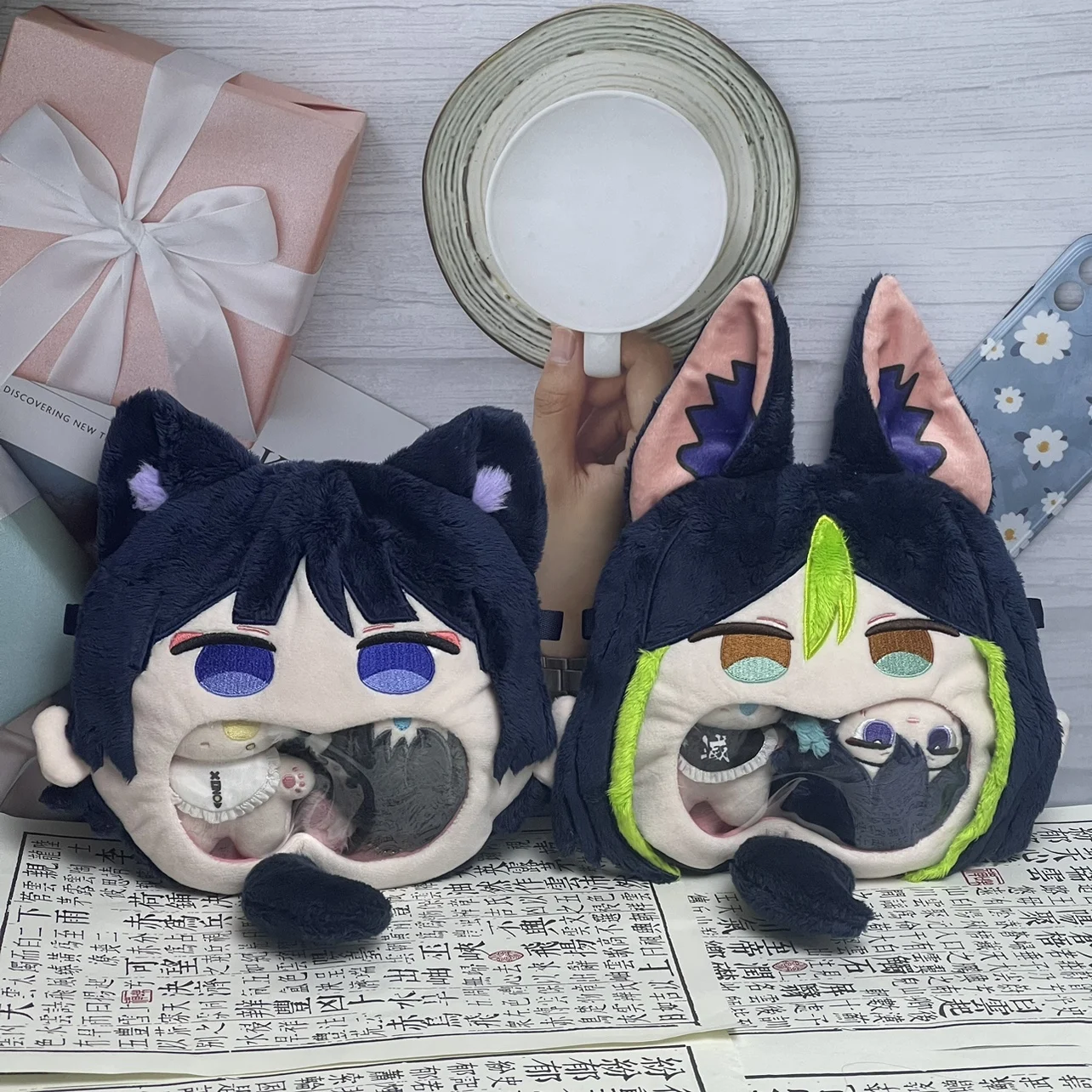

Anime Genshin Impact Kunikuzushi Tighnari Cute Plush Stuffed Dolls Toy Soft Pillow Bag Messenger Bag Cosplay Props Xmas Gifts