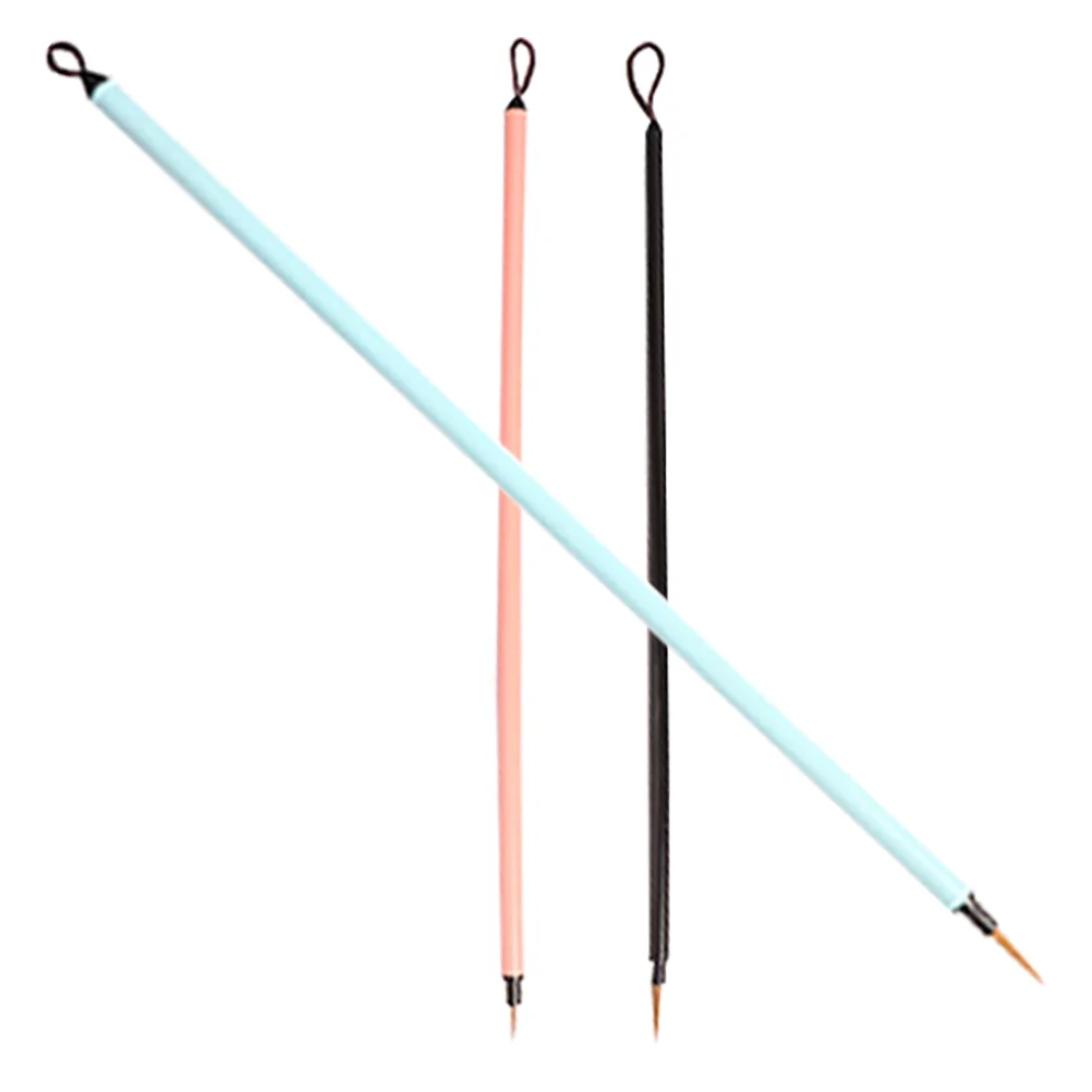 3 Pcs Hook Pen Artist Paint Hake Fine Tip Brush Brushes Line Watercolor Painting Multi-function Detailing Writing