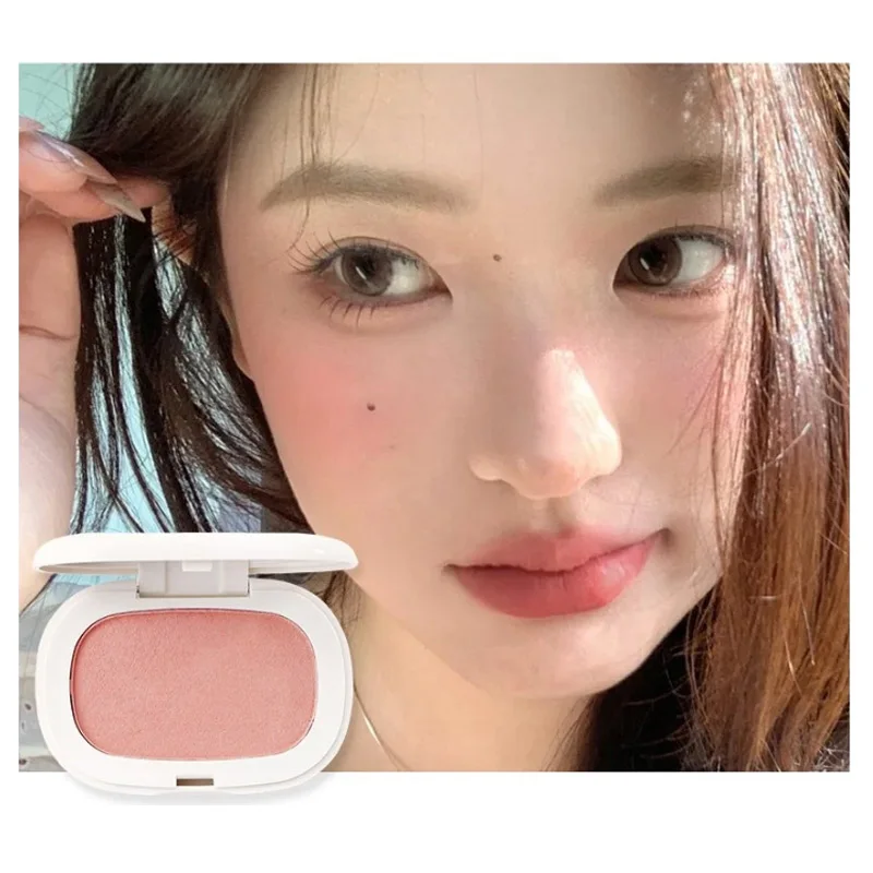 Single Color Blush Silky Texture High Color Rendering No Powder Feeling Low Saturation Long-lasting Natural Matte Blush Cream