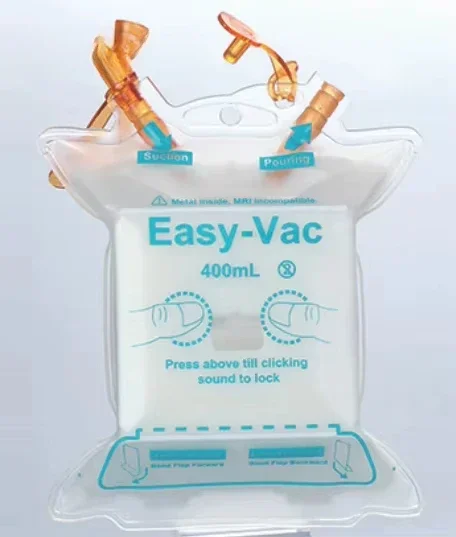 Highest Quality Closed Wound Suction Drainage System Easy-Vac Suction Reservoir