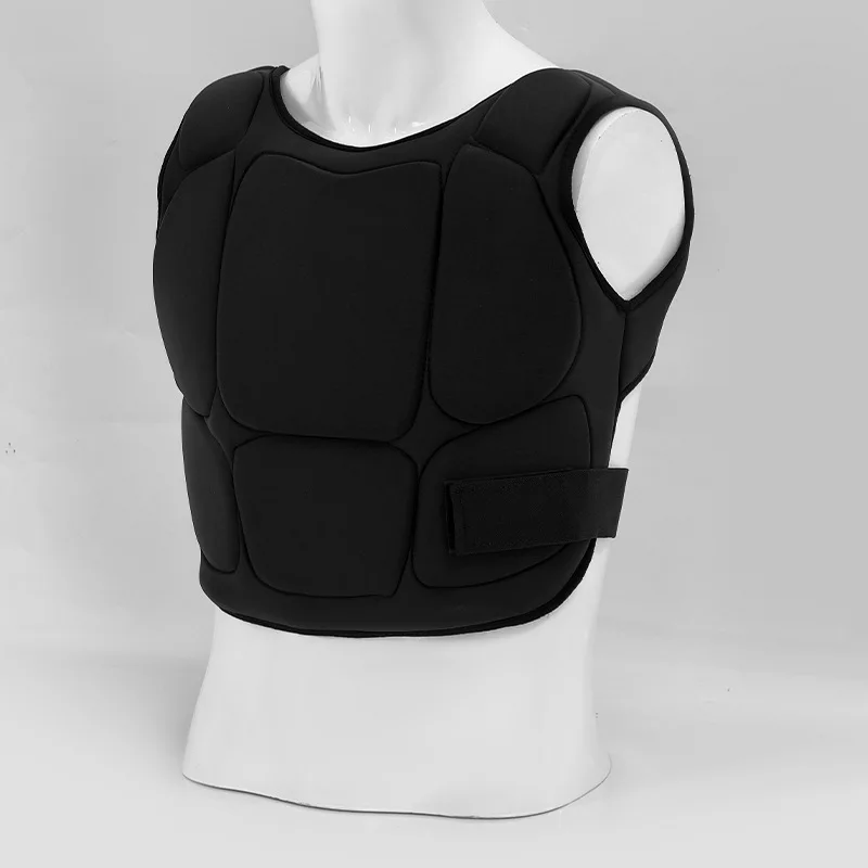 Short ArmorChestProtector Karate Taekwondo Fighting Training Muscle Armor Breathable Lightweight Adult and Child Chest Protector
