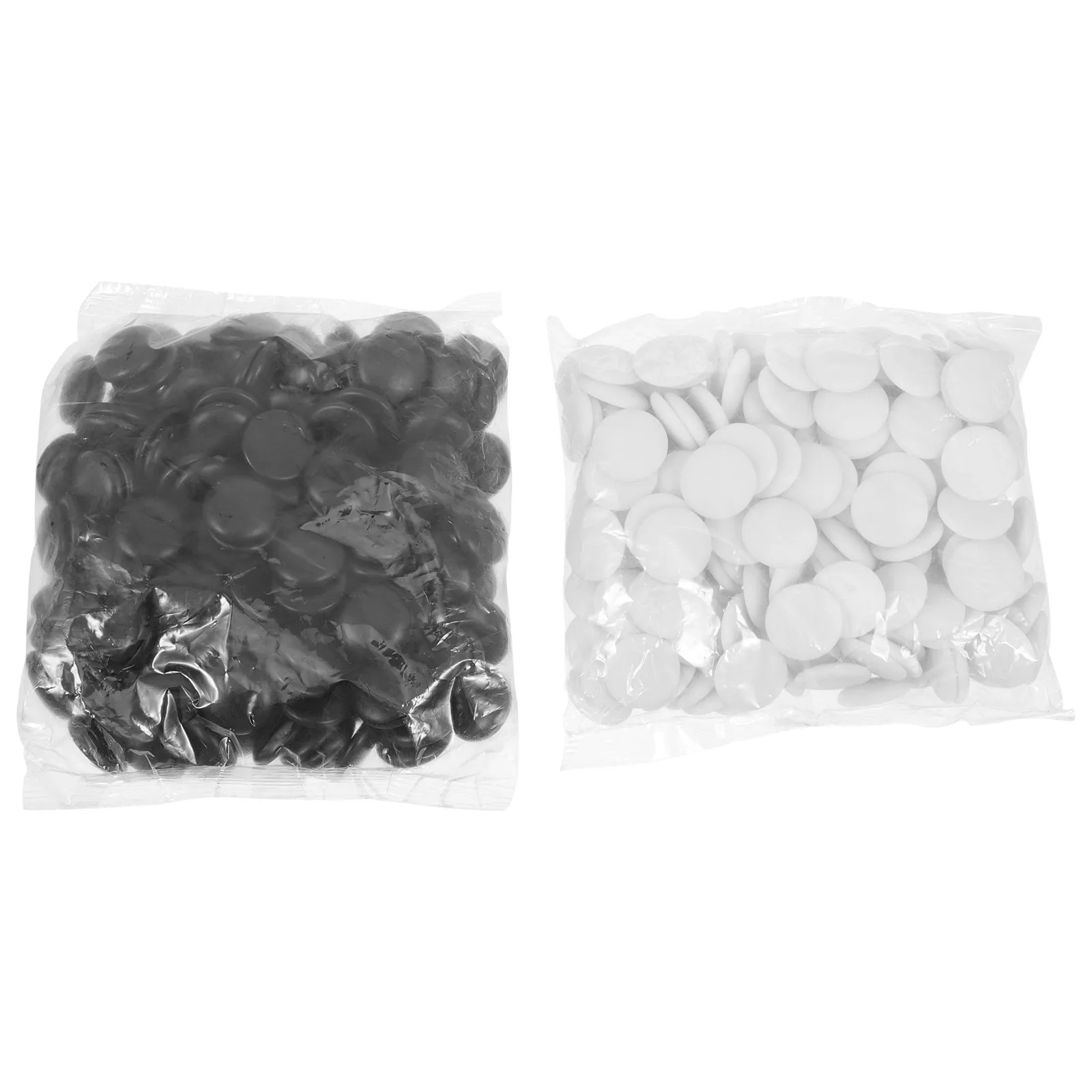 

2 Bags Ceramic Go Chess Pieces Mini Flat Chess Stones High Quality Smooth Safe Board Game Accessories for Home Learning