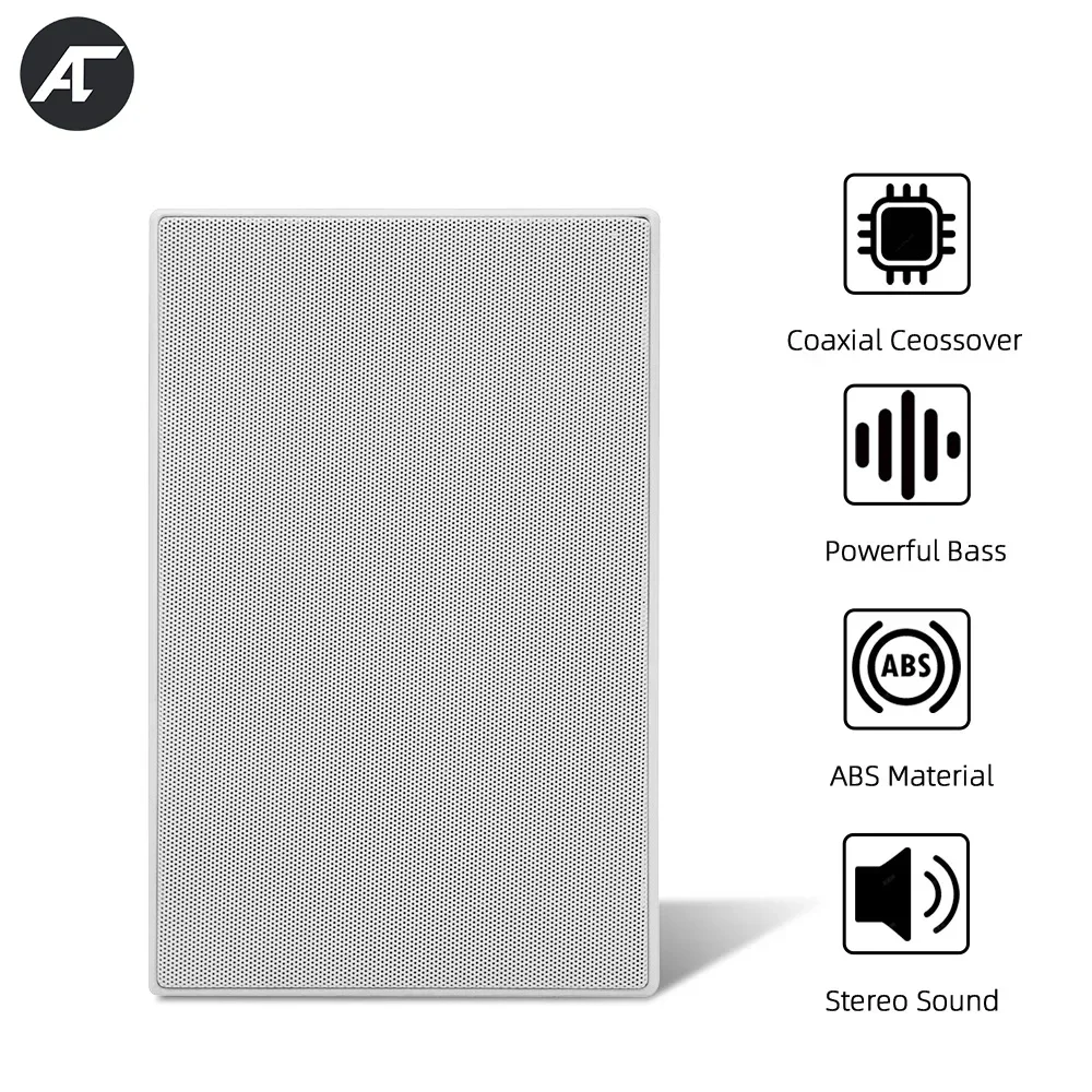 

Rectangular Ceiling Speaker 40W Powerful Coaxial Loudspeaker Home Theater Background Sound System Stereo Public Address Horn