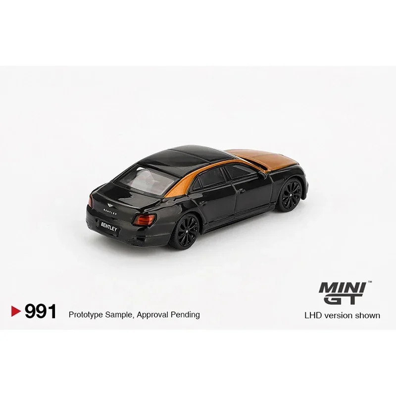 In Stock MINIGT 991 1:64 Bentley Flying Spur Orange Flame Onyx Diecast Car Model Collection Toys