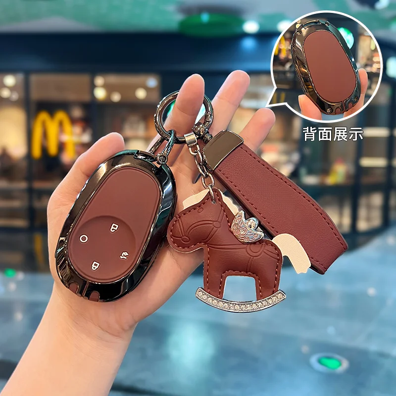 

Alloy Car Remote Key Case Cover For GAC Toyota 2025 new Bozhi 3X High-end Metal Protective Cover Buckle Bag