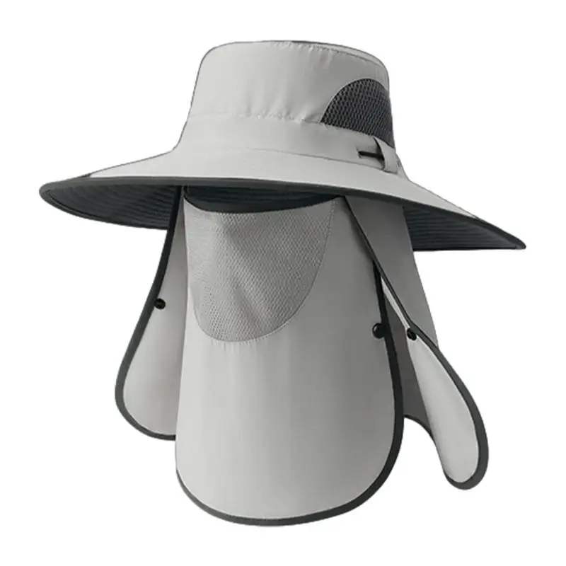 UV Block Hat Women UV Protection Face Coverings Hat Fully Wrapped Breathable Sun Protection Bucket Hat For Fishing Hiking