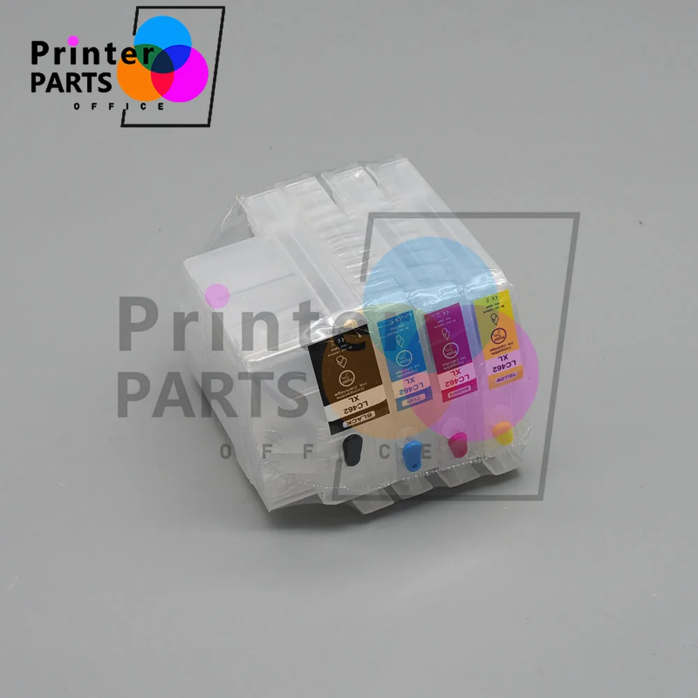 LC462 LC462XL Empty Refillable Ink Cartridge compatible for Brother MFC-J2340DW J2740DW J3540DW J3940DW Printers