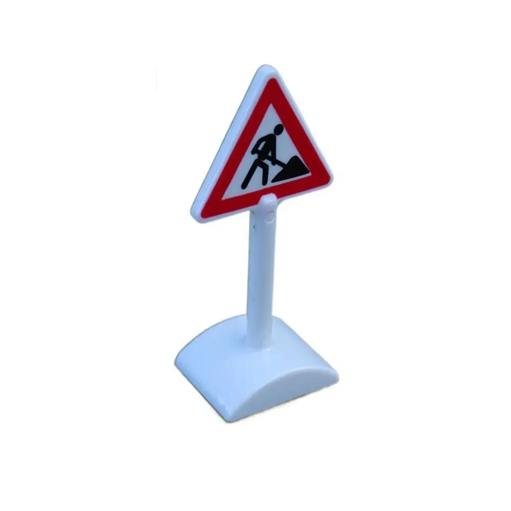 Road Block Dollhouse Speed Limit Sign Model Toy Miniature Simulation City Road Signs Mini Durable Mini Traffic Road Signs