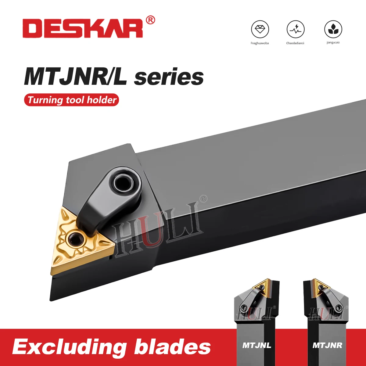 

MTJNR1616H16 2020K16 2525M16 2525M22 CNC Triangular Outer Circle Tool Holder MTJNR MTJNL Series Seismic Resistant Lathe Tool Rod