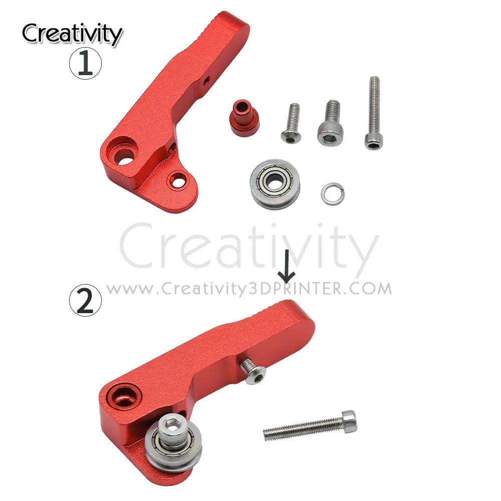 2 in 1 out Dual Farbe Hotend Extruder MK8 Extruder mit Blatt Metall Extruder für Ender-3 CR-10 3D Drucker Teile