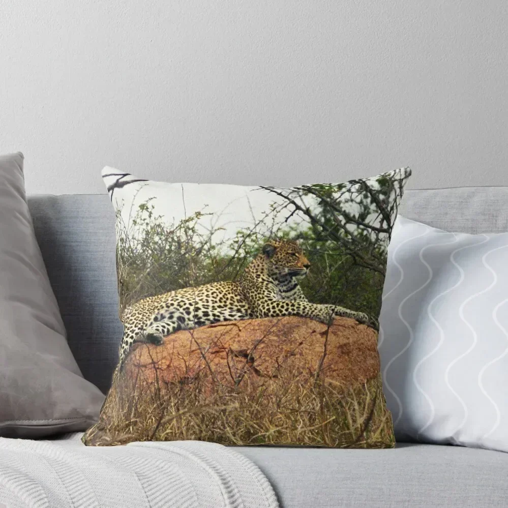 

Leopard reclining in Kruger National Park, Sth Africa Throw Pillow Decorative Sofa Cushions Pillow Cover pillow