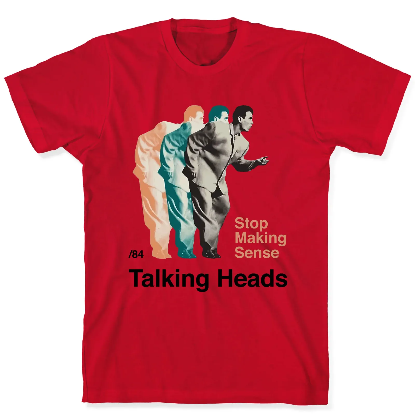 NEW Talking Heads Band Cotton Red T Shirt S-5XL EN800