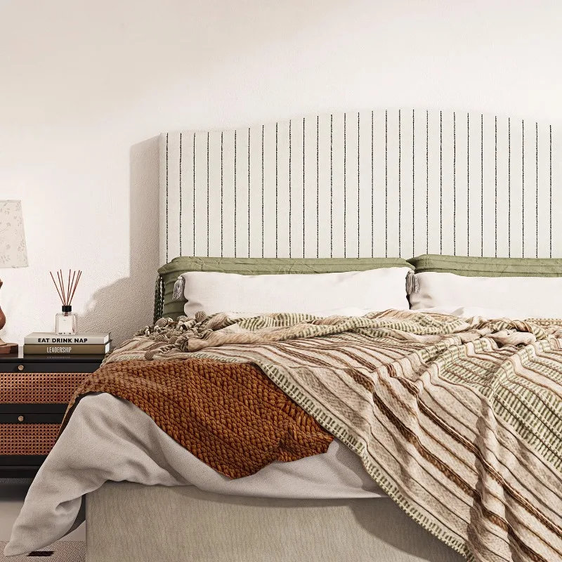 

Master bedroom high-end atmosphere American modern wabi-sabi double bed