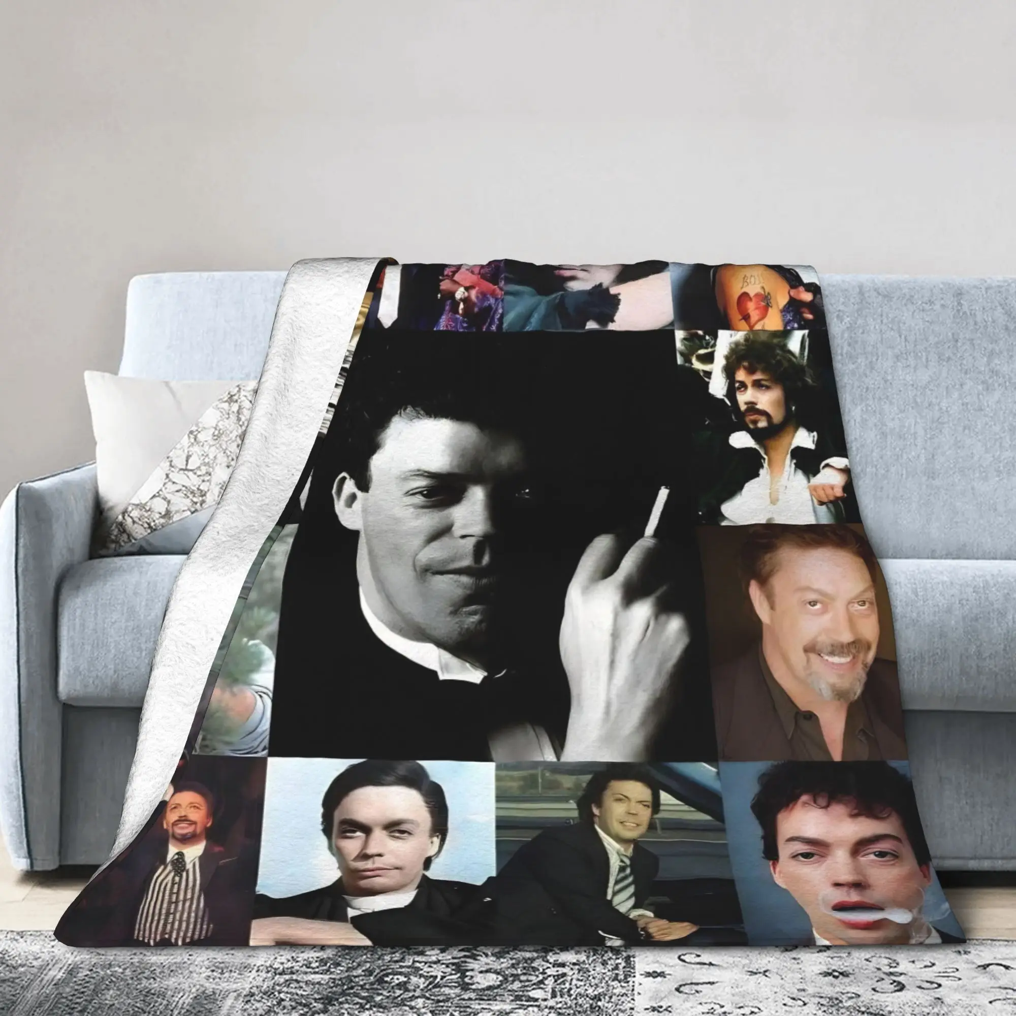 Tim Curry Frank Fuzzy Blanket The Rocky Horror Picture Show Awesome Throw Blanket for Home 125*100cm Quilt