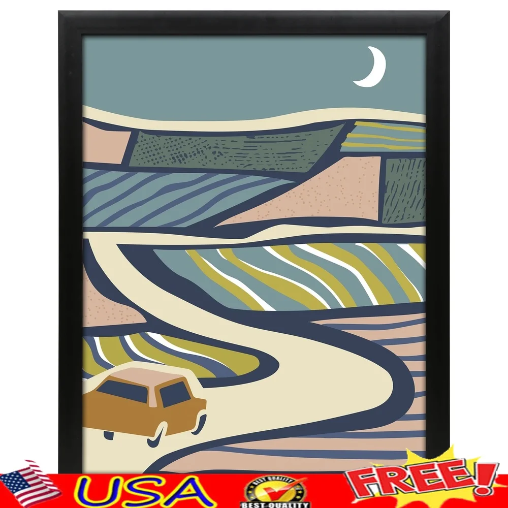 Black Poster Frame 20x30 Museum Quality Frame High Design Easy Mounting Versatile Hanging Options Acrylic Front Dust Protection